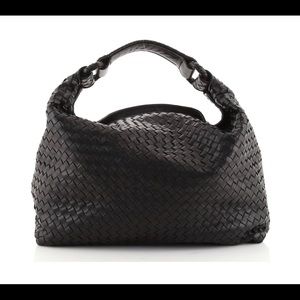 Bottega Veneta Sloane Black Intrecciato Hobo